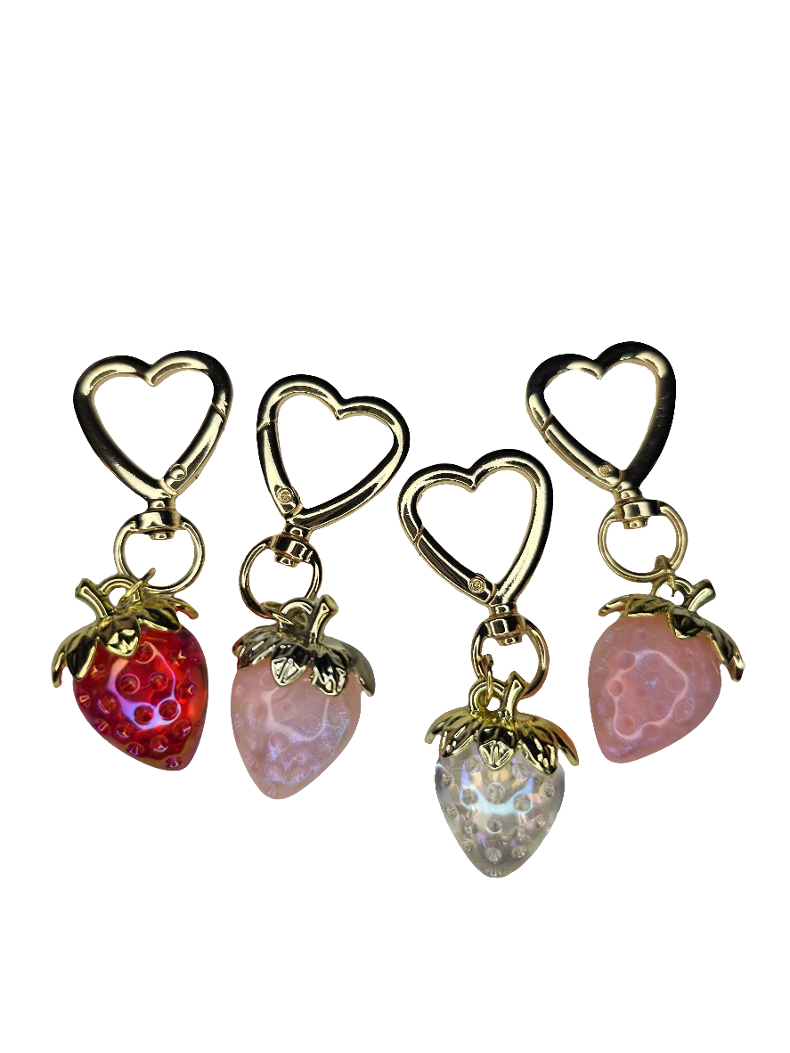 "LOVELY BEARY" Bag Charm with Heart Clasp